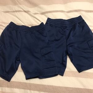 2 pairs of Old Navy Active Blue Shorts - Large (10/12)